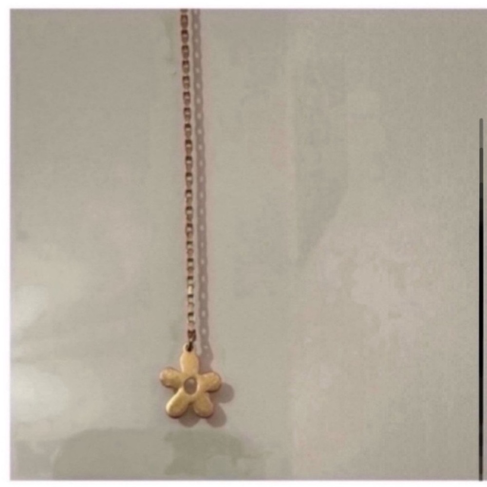 🔥2 FOR $30🔥MADEWELL DAISY LARIAT NECKLACE IN VINTAGE GOLD - Picture 7 of 15